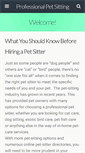 Mobile Screenshot of petandhousesittingbydebbie.com